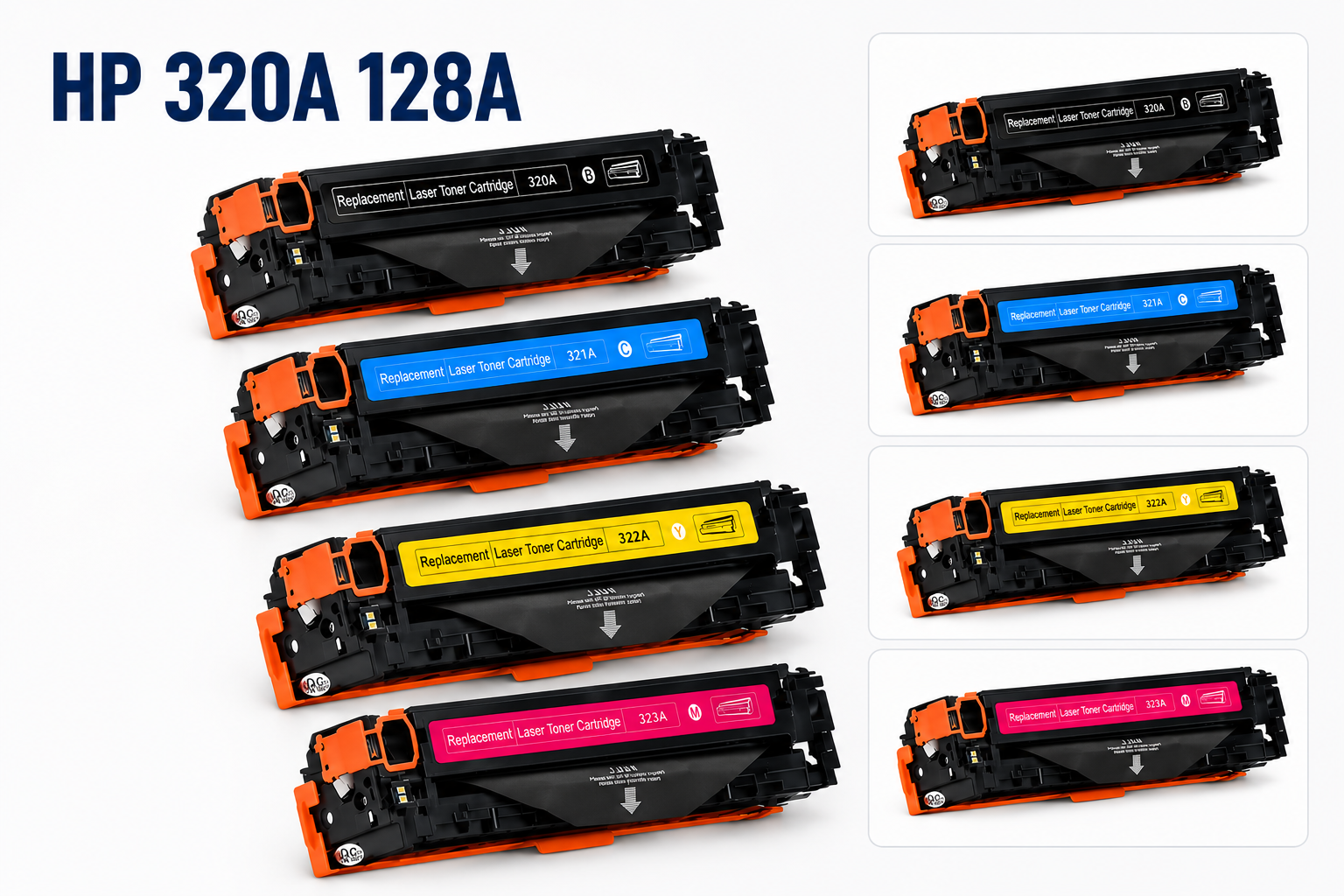 Zestaw tonerów INQ HP 320A 128A CMYK